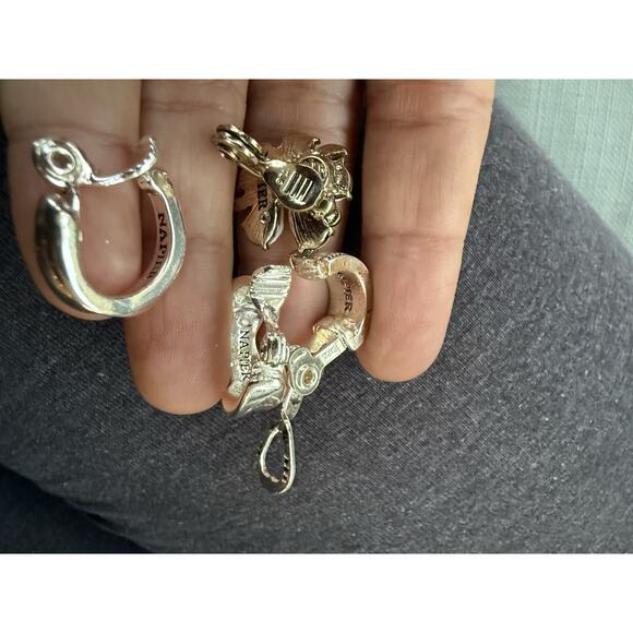 VTG Lot 79 SINGLE Clip-On Gold Tone Earrings Signed Escada Les Bernard Avon - Picture 12 of 16